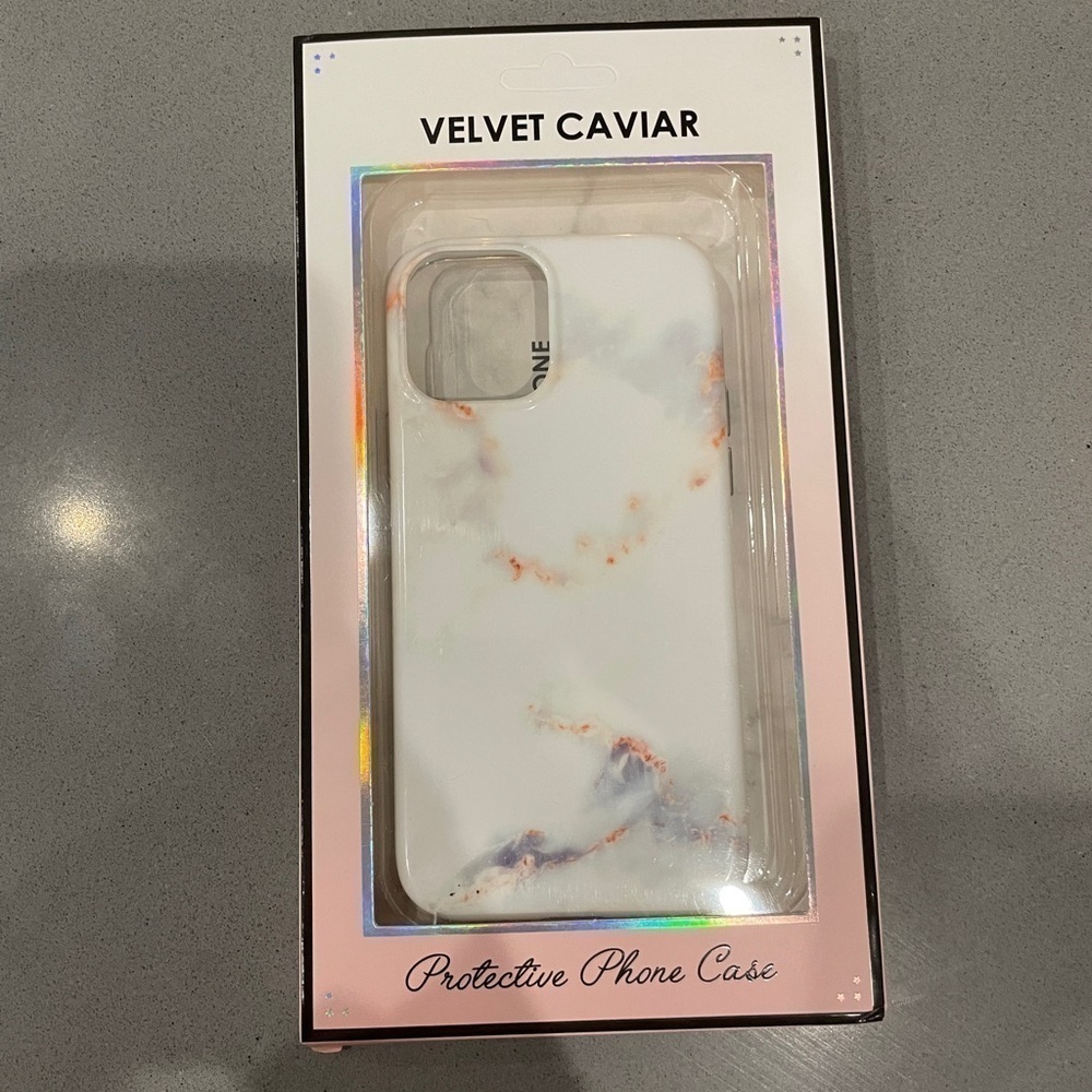 Velvet Caviar iPhone 12 Pro White Marble Phone Case